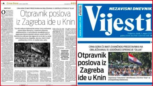 PODGORICA SLAVI ZLOČINAČKU OLUJU SA SVOJOM BRAĆOM HRVATIMA! Spajić i Mandić šalju delegaciju u Knin