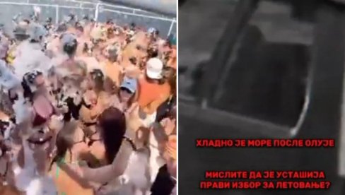 HLADNO JE MORE POSLE OLUJE: Piculići sa Severinom, dok Srbi pale sveće za svoje stradale (VIDEO)
