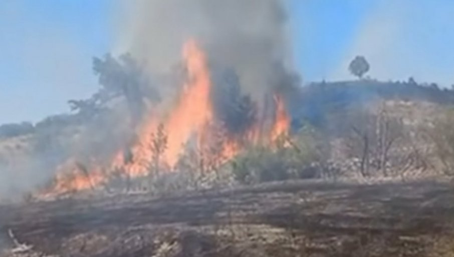 DRAMATIČNO U SEVERNOJ MAKEDONIJI: Vatrena stihija guta sve pred sobom, na terenu sve raspoložive službe (VIDEO)