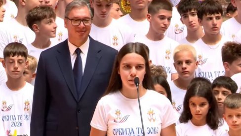 SRBIJA JESTE VAŠ DOM, MA GDE DA ŽIVITE: Vučić sa učesnicima kampa Srbija te zove 2026 (VIDEO)