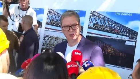 VUČIĆ O KAŠNJENJU RADOVA NA MOSTU: Uvodimo finansijske penale, dok ne završite ovo nema novog posla