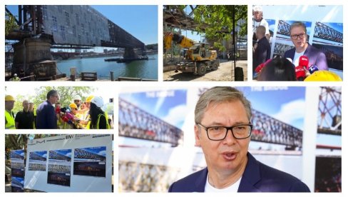 DOK NE ZAVRŠITE OVO NEMA NOVOG POSLA I KRAJ PRIČE: Vučić obišao radove na rekonstrukciji Starog železničkog mosta (FOTO/VIDEO)