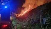 POŽAR PLANUO NA GRANICI SRBIJE I HRVATSKE! Vatra zahvatila obe strane, vatrogasci se bore sa poslednjim plamenovima