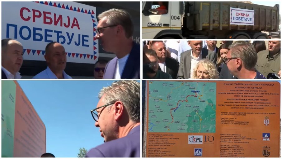 DRUGI DAN POSETE JUGOZAPADU SRBIJE: Vučić obilazi poljoprivredno gazdinstvo Arsović u selu Kušići (FOTO/VIDEO)