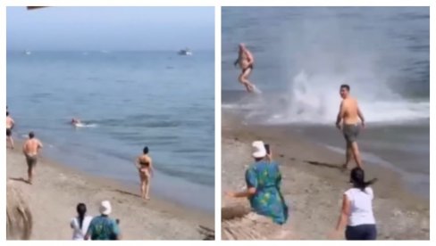 PANIKA NA PLAŽI U ŠPANIJI: Krupna riba krenula za kupačem, svi mislili da je ajkula