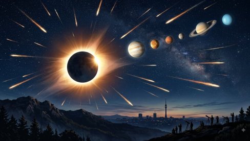 ČEKA NAS NEVEROVATAN PRIZOR NA NEBU! Pomračenje Sunca, kiša meteora i poravnanje čak 6 PLANETA: Evo kada počinje (SATNICA)