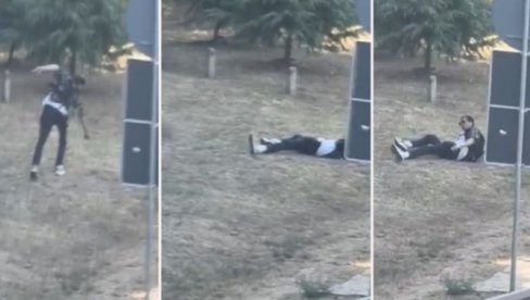 АУ, КАКВА ТУЧА, БЛОКАДЕР САМ, ПРОТИВ ТРАВЕ! Трагикомична сцена у срцу Београда - Оно кад делиријум уради своје (ВИДЕО)