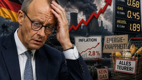 PLAĆAJU CENU ODLUKE PROTIV RUSIJE: Nemce „udarila“ inflacija – cene energenata divljaju, privreda kleca