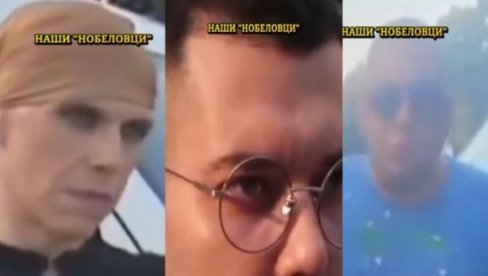 ДА ЛИ СУ ОВО НАШИ НОБЕЛОВЦИ? Један се ваља по трави, други ректора назвао Ђокицом