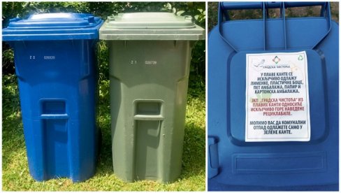 „Gradska čistoća“ i GO Surčin i u subotu 15.8. organizuju podelu zelenih i plavih PVC kanti u naselju Karađorđevo