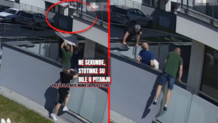 DEVOJČICA (4) PALA S TERASE: Komšije se setile trika i spasili je - borili se sa sekundama, mama spavala u stanu (VIDEO)