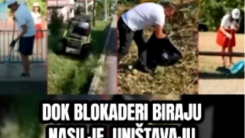 DOK JEDNI RUŠE, DRUGI GRADE! Aktivisti SNS pokazuju svakoga dana kako se brine o prestonici (VIDEO)