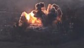 РУСИ ЗАСУЛИ БОМБАМА КОМАНДНИ ЦЕНТАР: Две тоне чисте смрти разорило украјинску Националну гарду (ВИДЕО)