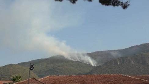 DEO EKIPA POVUČEN SA TERENA: Smiruje se požar na hercegnovskoj rivijeri