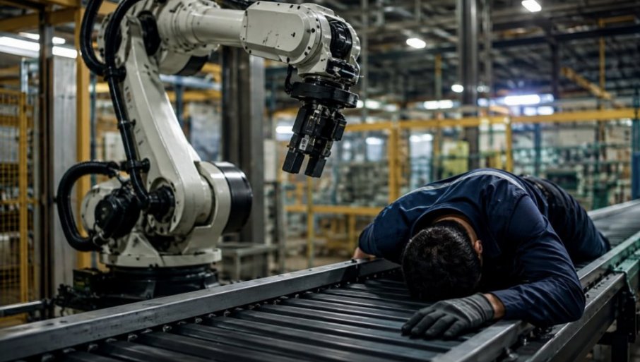 ROBOT UBIO RADNIKA: Čovek pronađen pogrbljen sa desnom rukom na pokretnoj traci