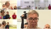 IZGLEDA KAO SPEJS ŠATL: Vučić obišao renoviranu bolnicu u Prokuplju - LJudi su zadovoljniji kada dođu ovde (FOTO)