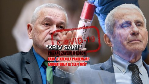 ШОК - КРИВ ЈЕ: Признао заверу око ковида 19 - Фаучијевом саветнику се смеши робија! Да ли је пандемију изазвао слепи миш или лабораторија?
