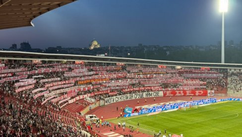 KOREOGRAFIJA DELIJA: Evo kako su najvatrenije pristalice ispratile crveno-bele na teren protiv Plzena (VIDEO)