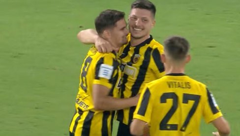 KAD JE MUKA, TU JE LUKA: Srbin rešeta mreže, dva gola Jovića za AEK (VIDEO)