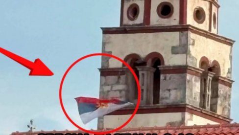 Trobojka na pravoslavnoj crkvi Hrvatskoj: Fotografija podigla buru, reagovala policija