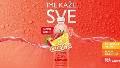 Stigao je Shine: novi ukus Cedevita vitaminske vode s jagodom i yuzuom