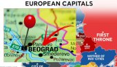 Mapa Evrope sa NADIMCIMA glavnih gradova - evo koji je dobio Beograd (Foto)