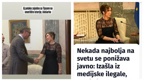 НОВИНАРИ ИЛИ ПОЛИТИЧКИ ПРОПАГАНДИСТИ? Блокадерски медији вређају српску шампионку јер се срела са Вучићем