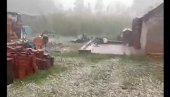 SVE JE UNIŠTENO, BUKVALNO SVE... Strahovito nevreme zbrisalo useve i krovove, padao led veličine jajeta (VIDEO)