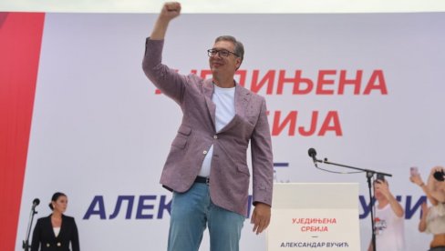 BRAĆO I SESTRE, POSLUŠAJTE ME, SRBINU NIKO NEĆE GOVORITI ŠTA NE SME Vučić zagrmeo iz junačkog Užica, Srbija jača od svih neprijatelja