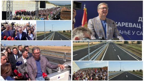 OVO JE OSTVARENJE JEDNOG OD NAJVEĆIH VIZIONARSKIH CILJEVA Vučić prisustvovao otvaranju nove deonice Dunavskog koridora