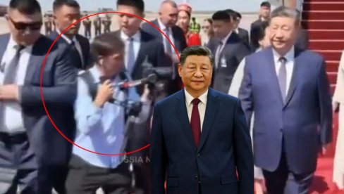 UGROZIO BEZBEDNOSNI PROTOKOL: Fotograf se previše približio Siju, pogledajte šta se potom dogodilo - reagovalo obezbeđenje (VIDEO)