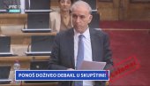 PONOŠ DOŽIVEO DEBAKL U SKUPŠTINI: Vređao građane i popio kaznu!