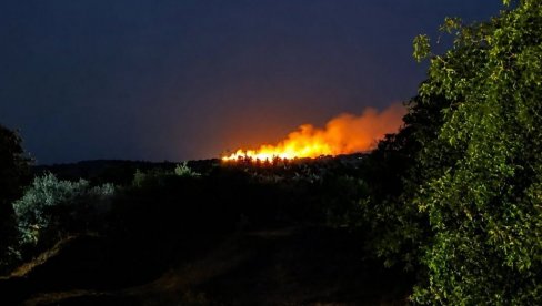 POŽAR NA VEZIROVCU KOD ĆUPRIJE: Vatrogasci i policija na licu mesta