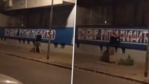 СТУДЕНТСКА ЛИСТА ПОКАЗАЛА КАКО СЕ ОДНОСИ ПРЕМА СРПСКИМ ХЕРОЈИМА: Уништили мурал посвећен Ратку Младићу, па се похвалили