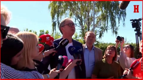 VUČIĆ U POSETI ZAPADNOBAČKOM OKRUGU: Predsednik obilazi radove na putu Bački Brestovac - Bački Gračac