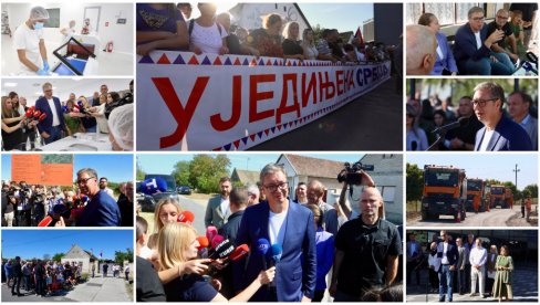 VUČIĆ SA NARODOM Predsednik obišao Zapadnobački okrug: Najavio velike investicije i realizaciju brojnih projekata (FOTO/VIDEO)