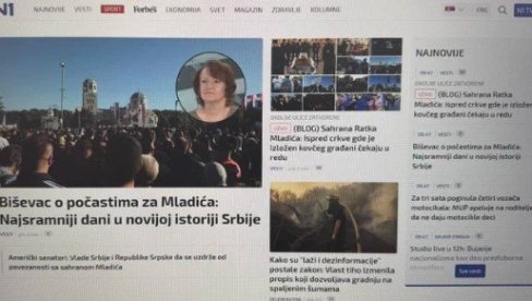 СРАМНО ДА СРАМНИЈЕ НЕ МОЖЕ БИТИ: Блокадерски медији и на сам дан сахране генералу Младићу не престају са увредама (ФОТО)