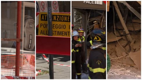 URUŠIO SE SPRAT ZGRADE U CENTRU RIMA: Spašene četiri osobe, sve ekipe su na terenu (VIDEO)