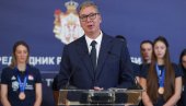 VI STE PONOS SRBIJE: Vučić ugostio odbojkašice koje su osvojile bronzanu medalju na Evropskom prvenstvu (VIDEO)