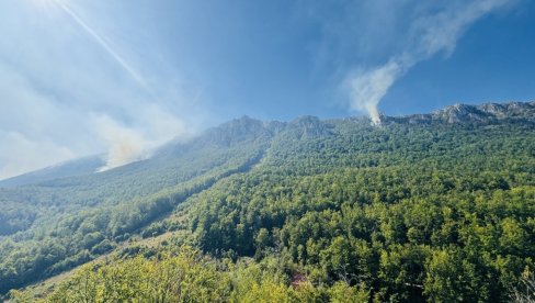 JAK VETAR RASPIRUJE NOVA ŽARIŠTA: Već sedmi dan na Suvoj planini traje velika borba sa vatrenom stihijom koja guta šumu i nisko rastinje