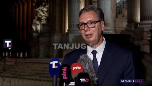 DRUGE BILATERALE SU TRAJALE 15 MINUTA, MOJA SAT I 20 Vučić posle sastanka sa Makronom: Predsednik poslao važne poruke