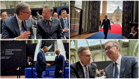 VUČIĆ NA SAMITU O SVEMIRU U PARIZU: Srbija želi svoje mesto u ovoj oblasti (VIDEO)