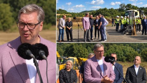 OVO JE VELIKI SAN: Vučić obišao radove na brzoj saobraćajnici Vožd Karađorđe (FOTO/VIDEO)
