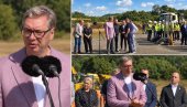 OVO JE VELIKI SAN: Vučić obišao radove na brzoj saobraćajnici Vožd Karađorđe (FOTO/VIDEO)
