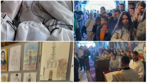 BLAGOSLOV ZA NOVI ŠKOLSKI POČETAK: Episkop Heruvim poželeo deci sreću i uspeh, Fondacija Sveta Petka podelila paketiće za đake