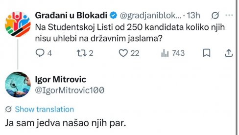 OPOZICIJA RASTURA PAJTIĆEVU LISTU: Čak i kritičari vlasti pitaju ko su ljudi na Studentskoj listi