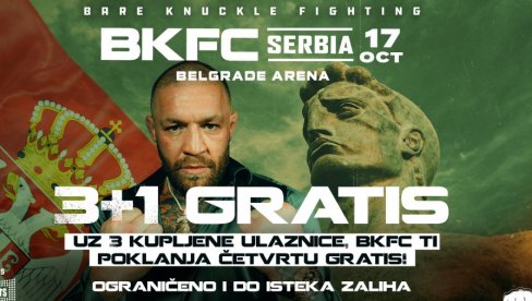 Veliko iznenađenje za posetioce! BKFC i Konor Mekgregor donose svetski borilački spektakl u Beogradsku arenu 17. oktobra