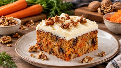 TORTA OD ŠARGAREPE:  Sočna, kremasta i puna ukusa