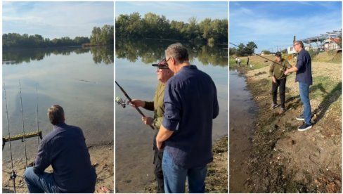 VUČIĆ PRONAŠAO NOVI HOBI: Nikada nisam umeo da pecam, nadao sam se da ću imati vremena da naučim (VIDEO)