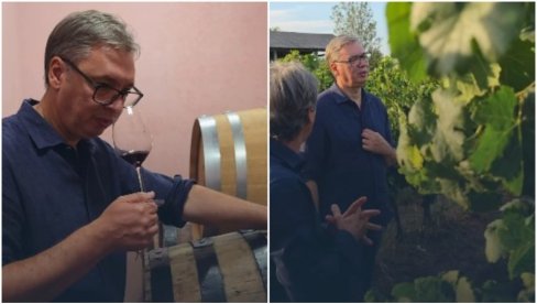 GOSTOPRIMSTVO JEDNAKO KVALITETU VINA Predsednik Vučić pohvalio porodicu Madžić
